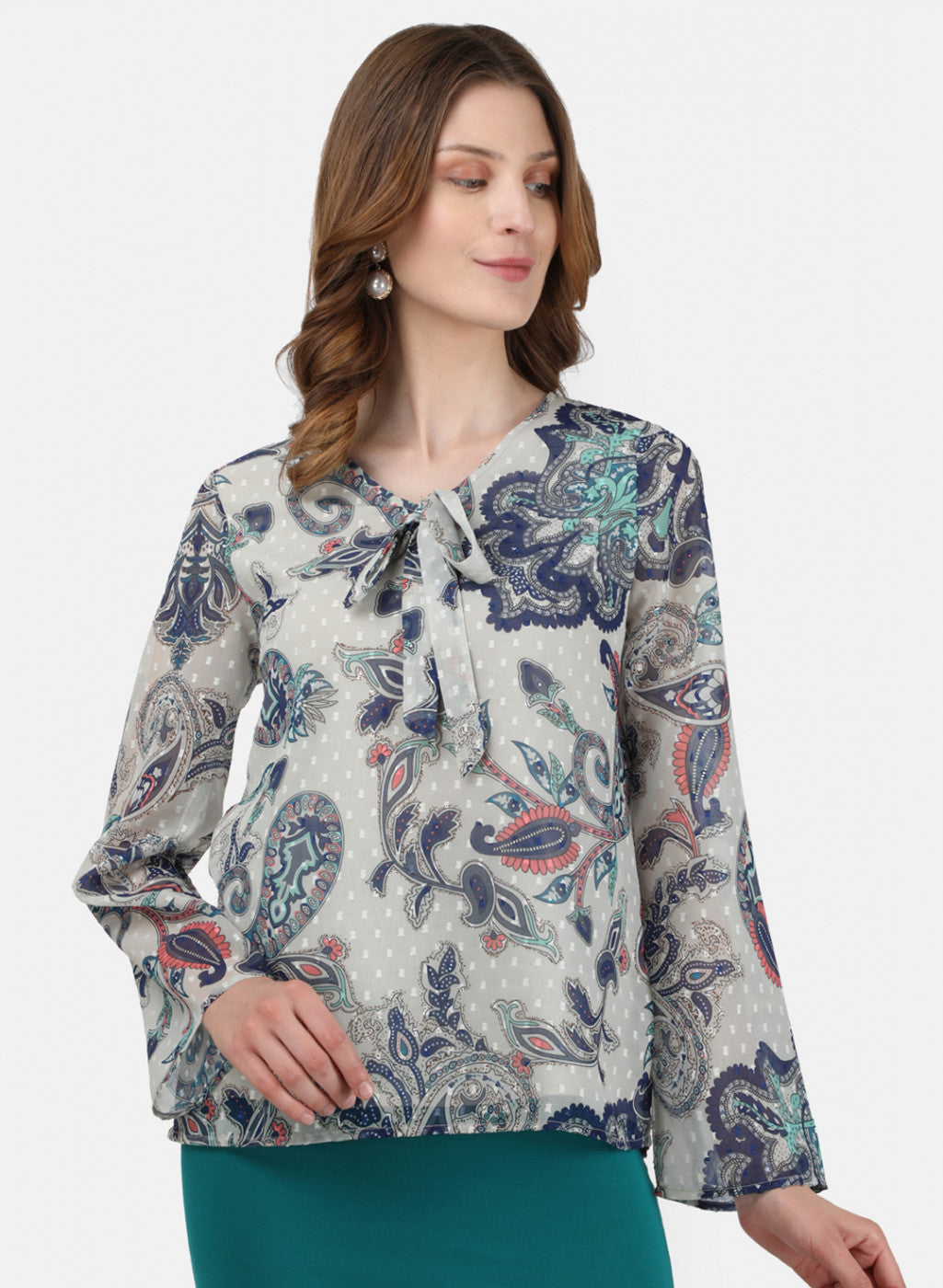 Buy Womens Multi Color Printed Tops Online in India - Monte Carlo