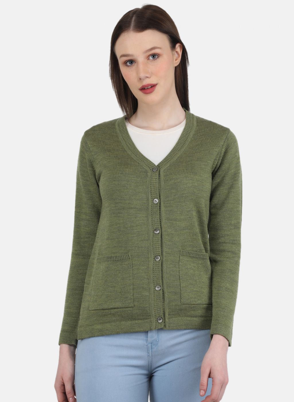 Womens olive sale cardigan