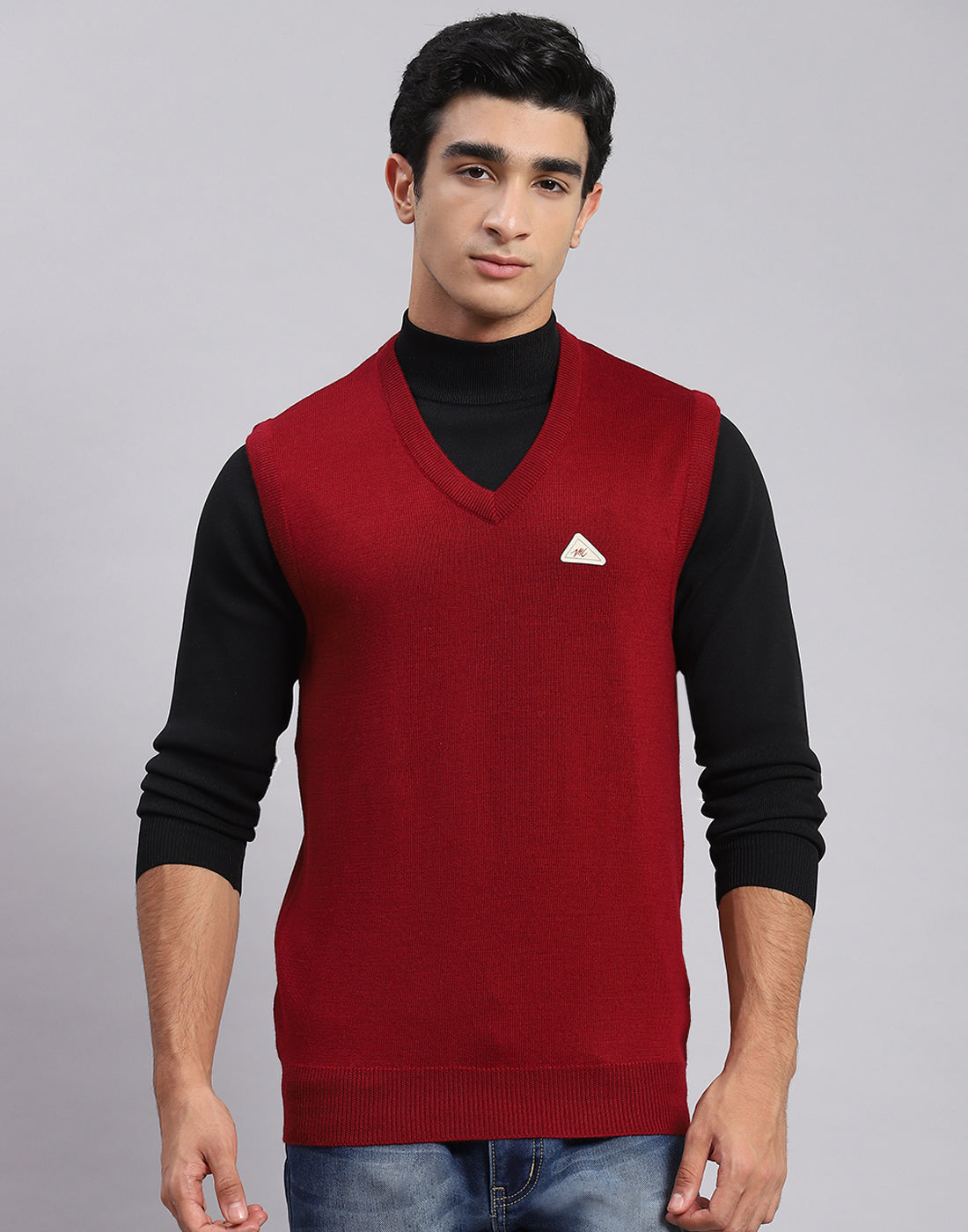 Mens red outlet sleeveless jumper