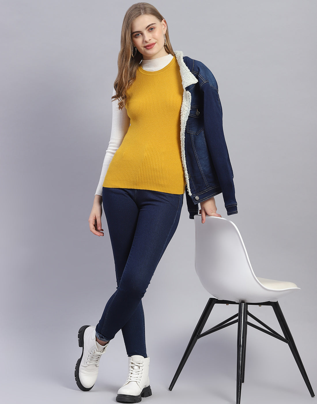 Buy TOP THE LOOK DARK BLUE JEANS for Women Online in India