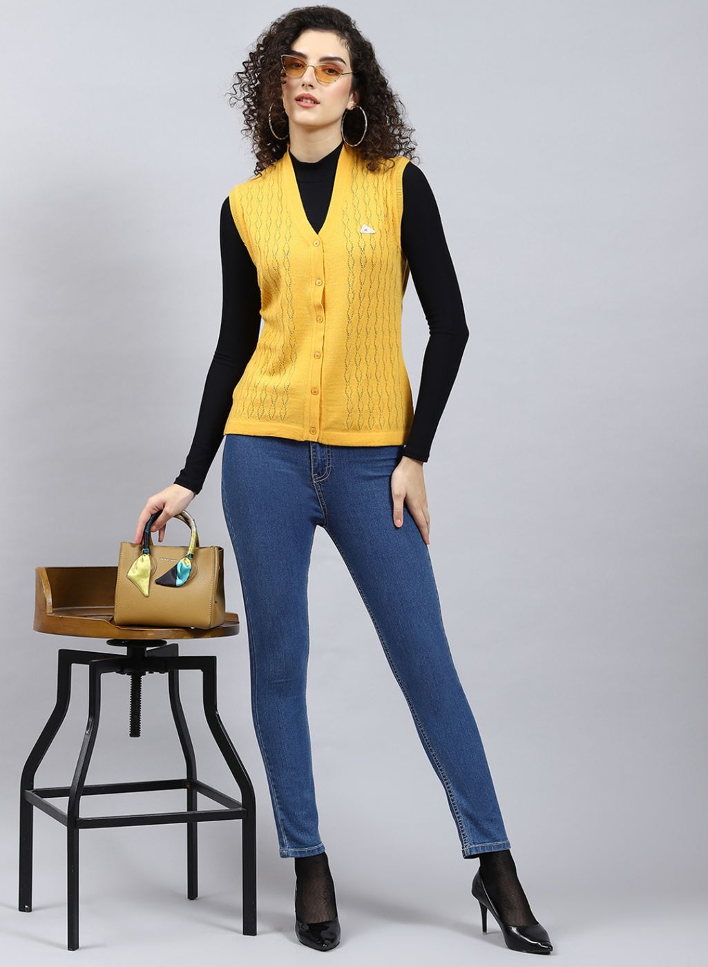 Women Yellow Sweaters - Buy Women Yellow Sweaters online in India