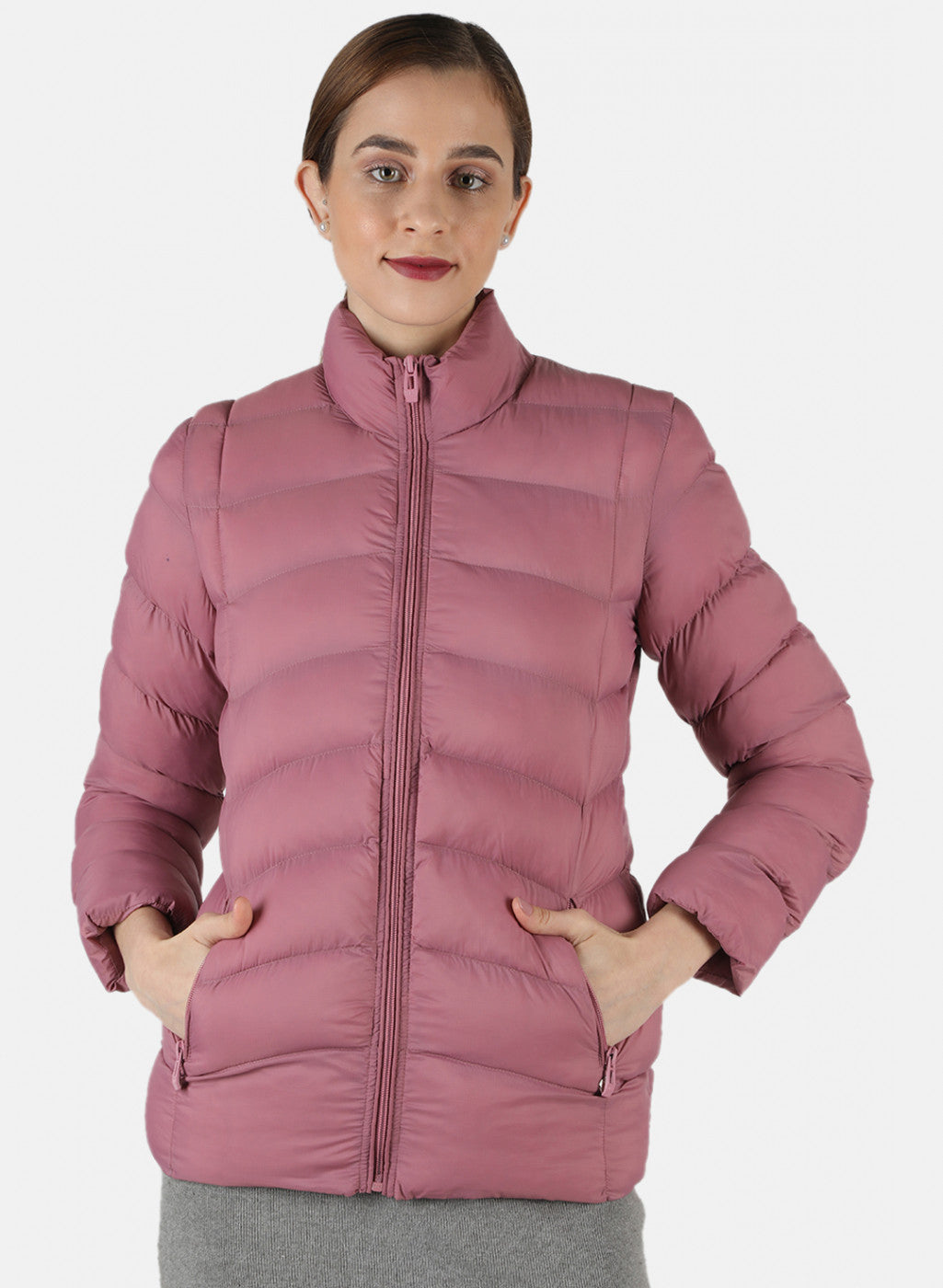 Buy Women Pink Solid Jacket Online in India - Monte Carlo