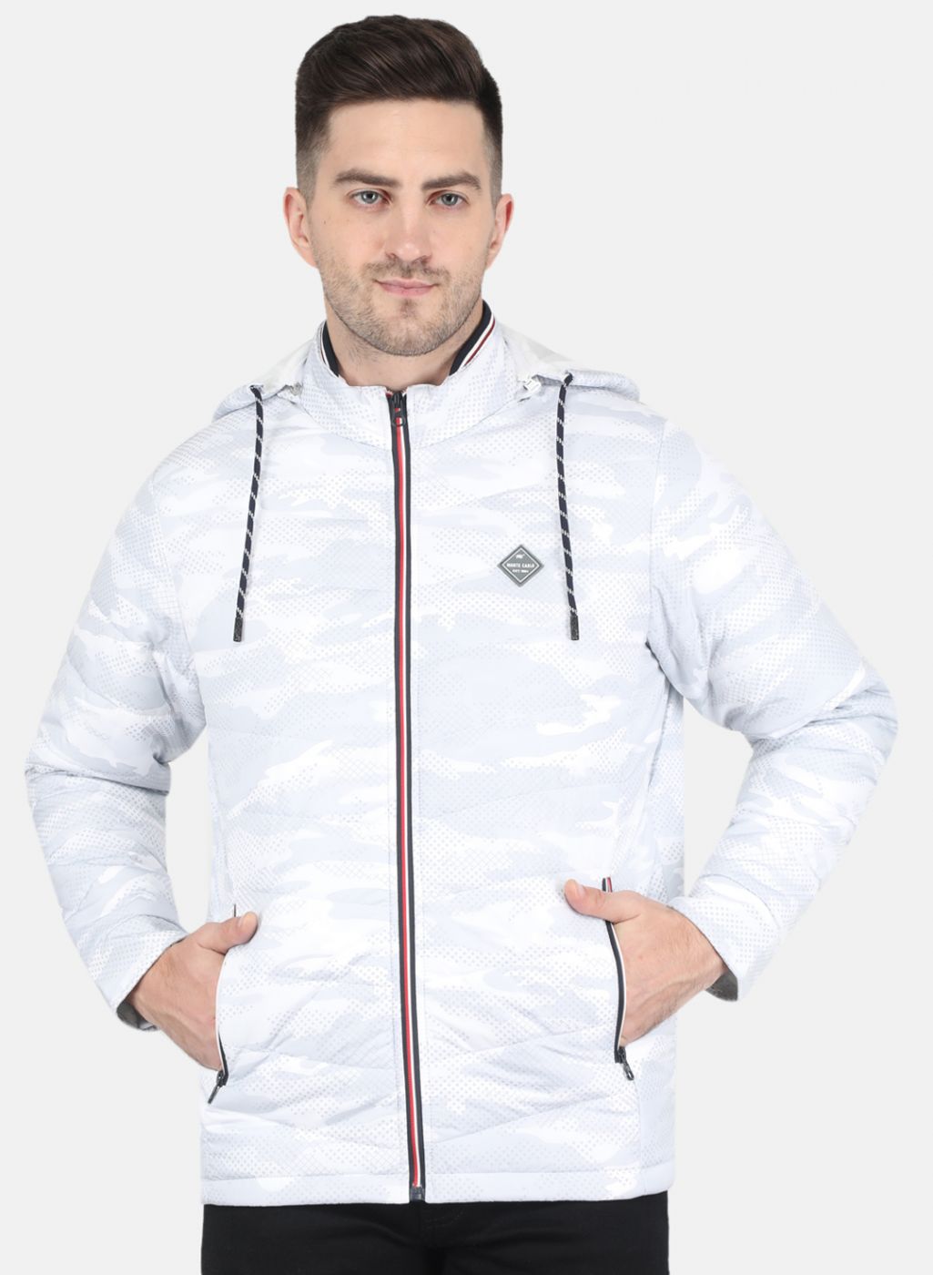 White sales printed jackets