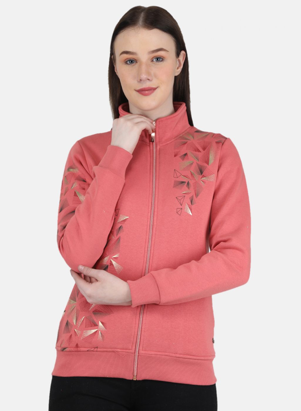 Buy Women Peach Printed Sweatshirt Online in India - Monte Carlo