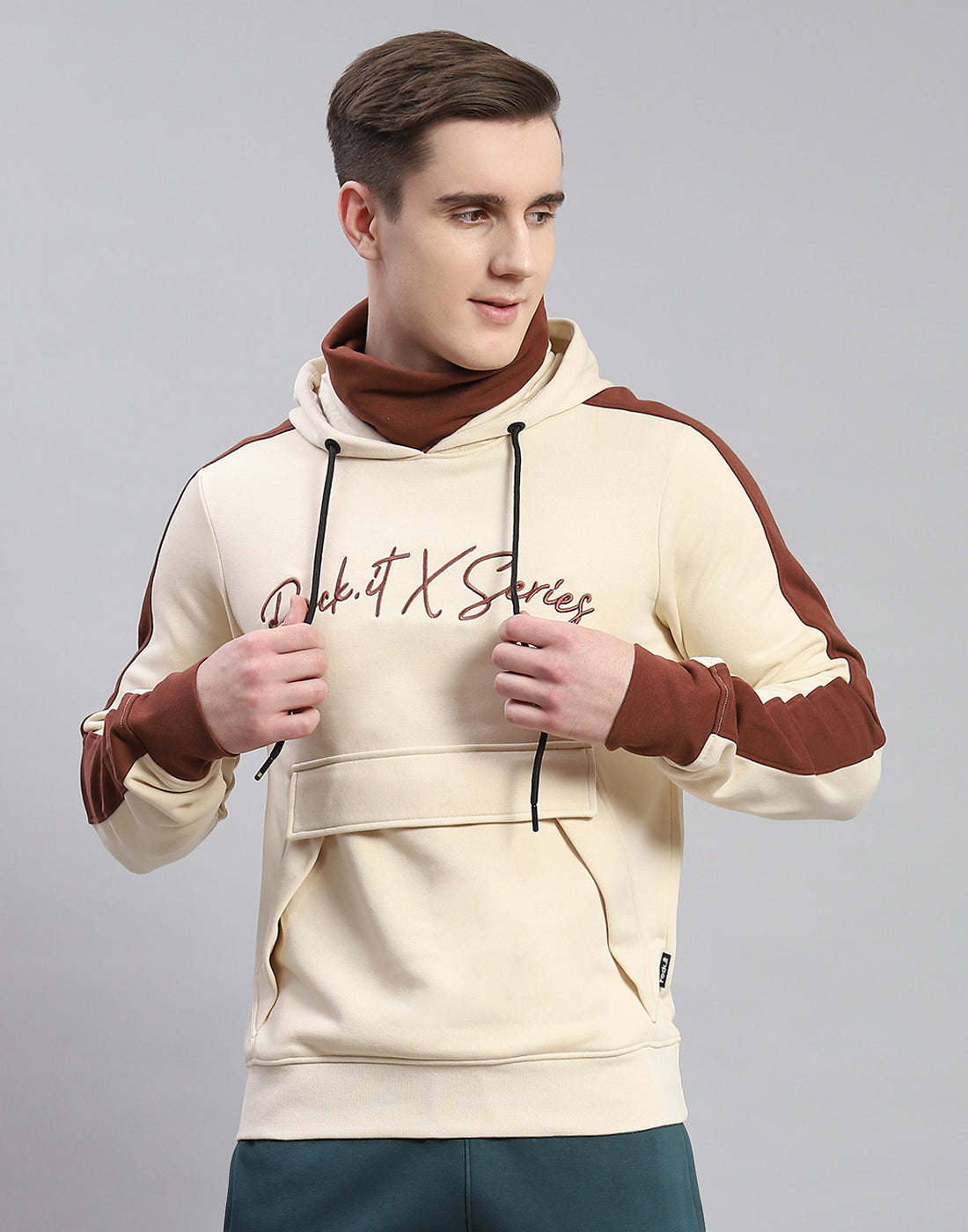 Cream pullover fashion hoodie