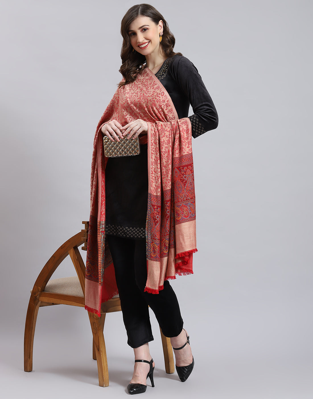 Pink shawl clearance online