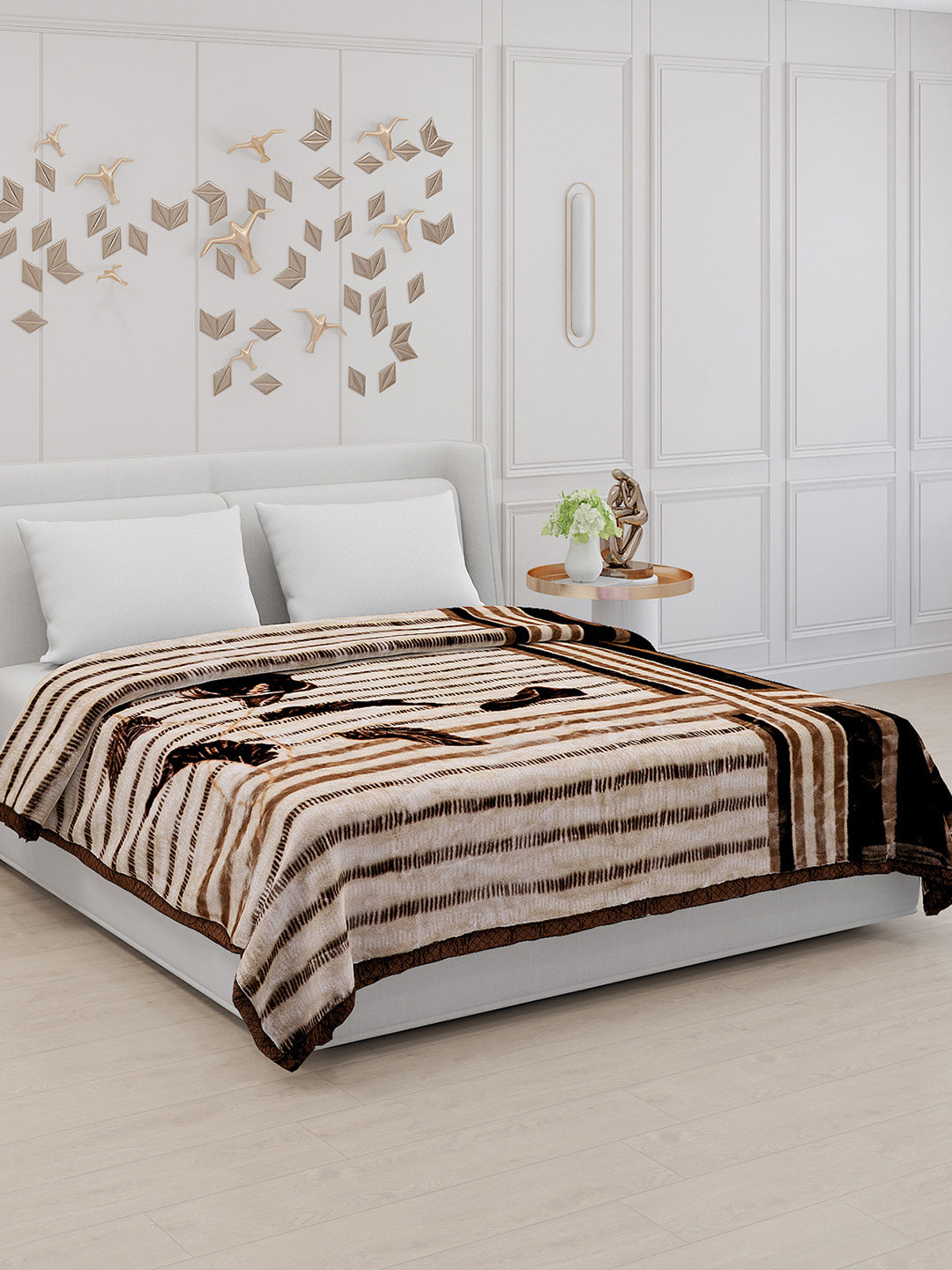 Buy Printed Double Bed Blanket for Mild Winter -2 Ply Online in