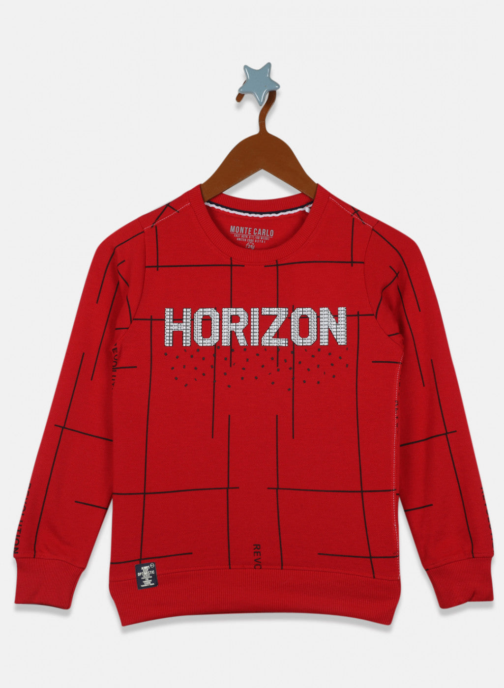 Buy Boys Red Printed Sweatshirt Online in India - Monte Carlo