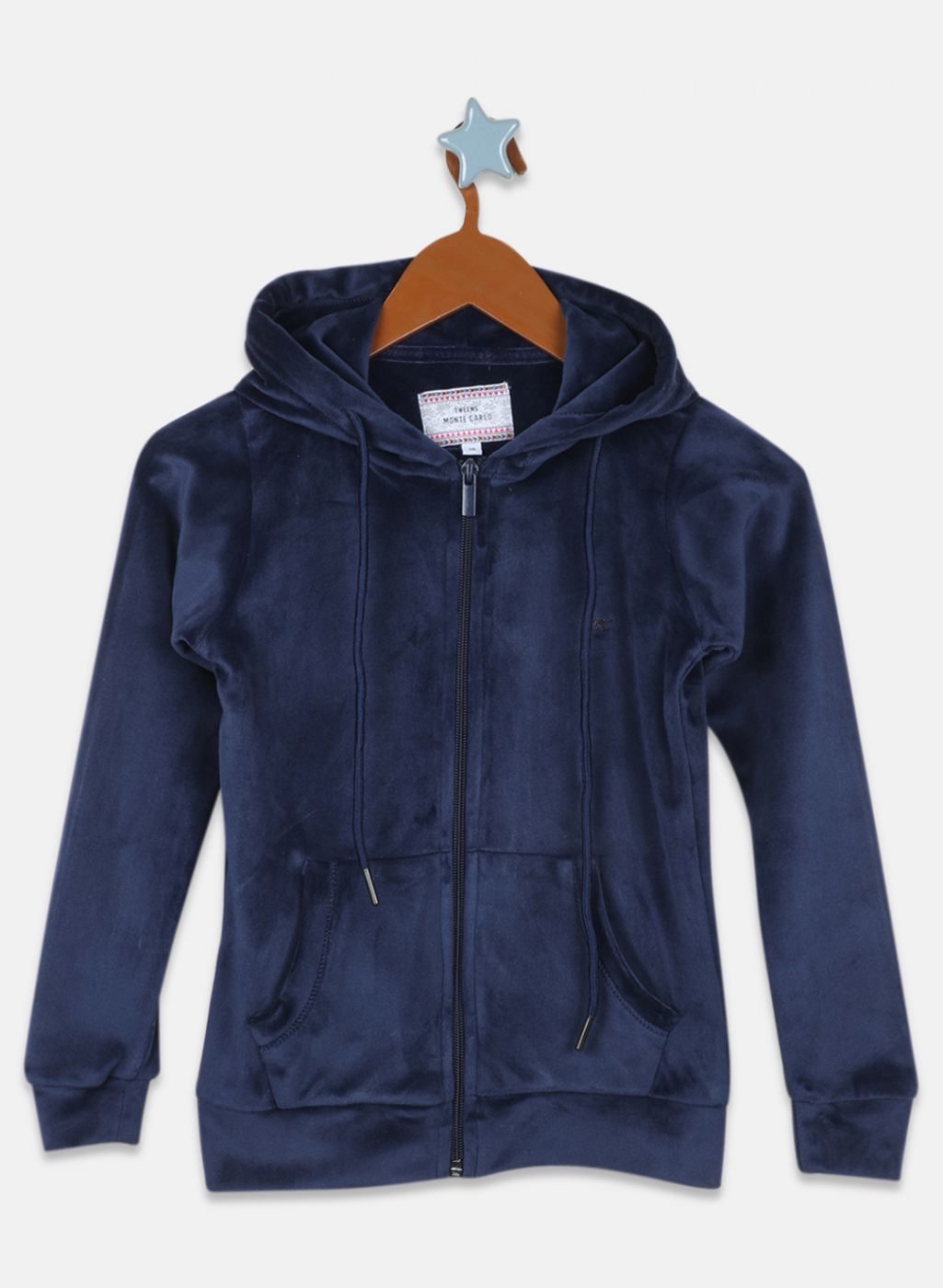 Girls navy blue on sale hoodie