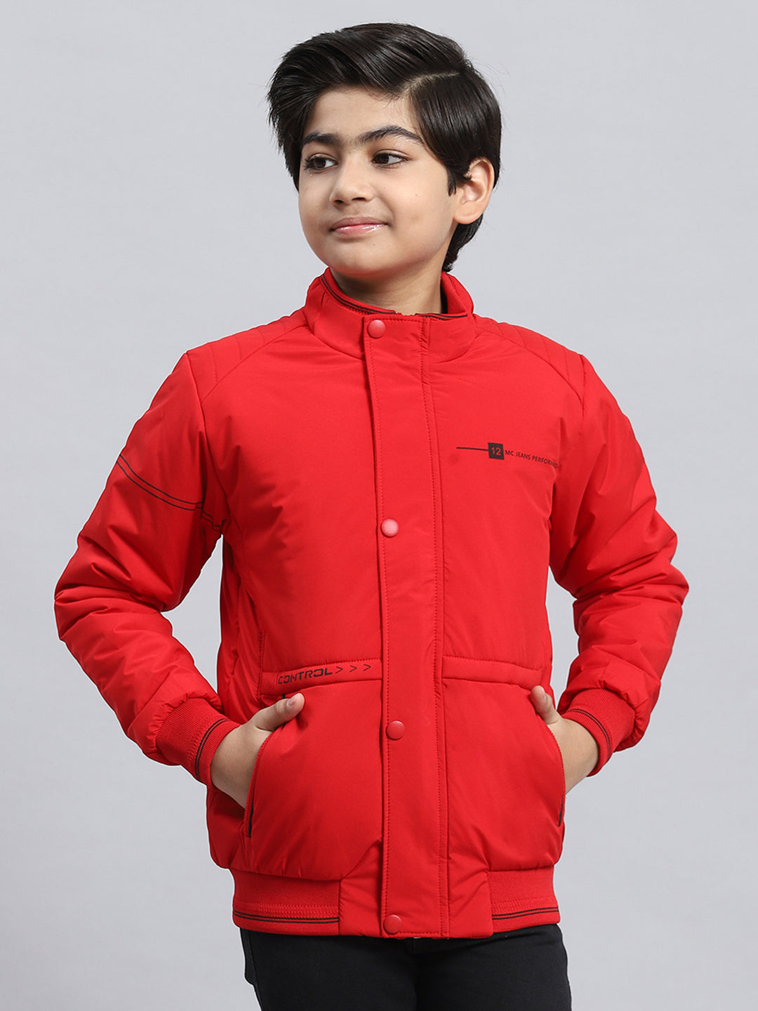 Plain sales red windbreaker