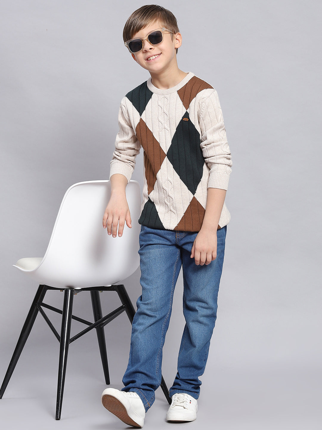 Boys 2024 beige sweater