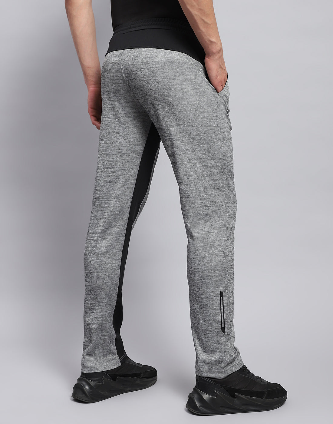 Men Grey Solid Regular Fit Lower