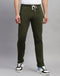 Men Olive Solid Regular Fit Lower