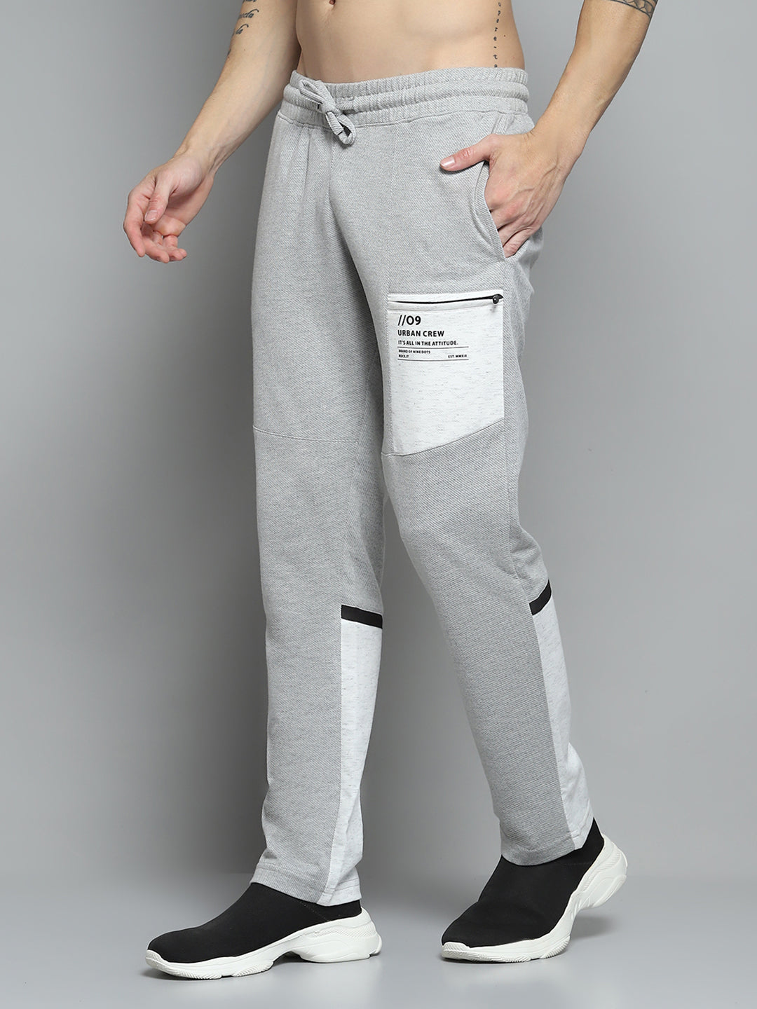 Men Grey Printed   Lower