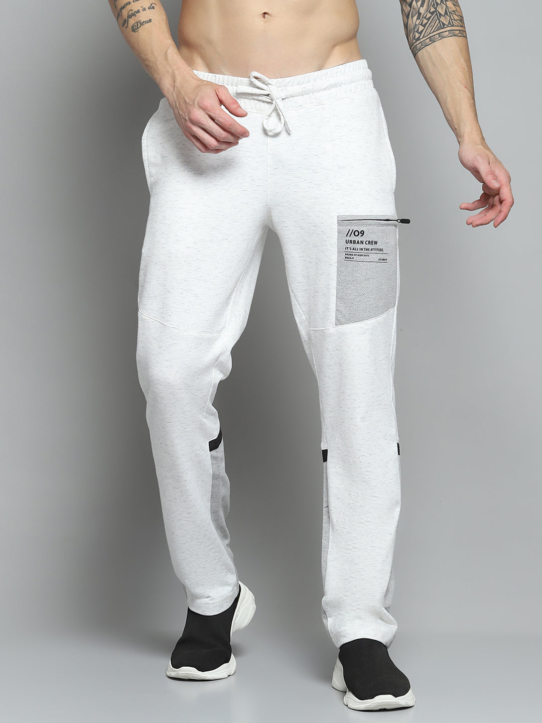 Men White Printed   Lower