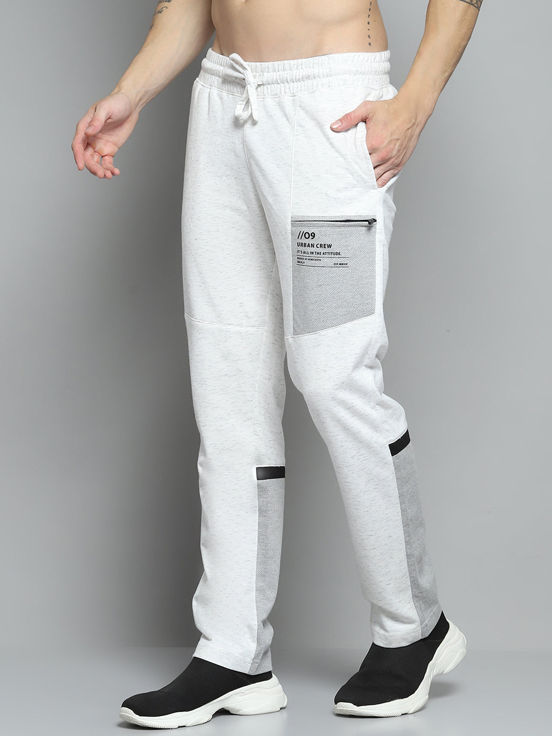 Men White Printed   Lower