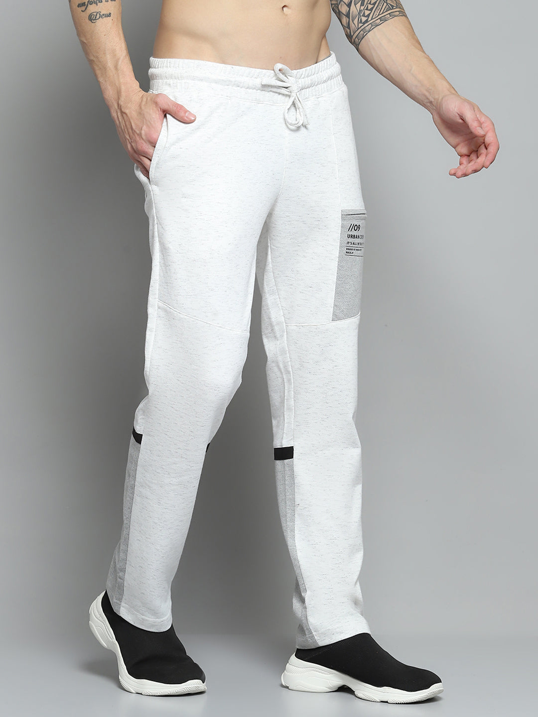 Men White Printed   Lower