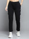 Women Black Solid Regular Fit Lower