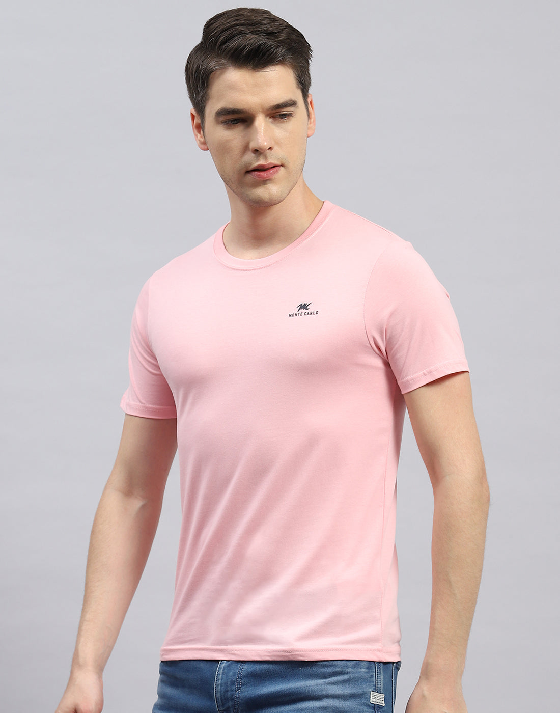 Men Green, Blue & Pink Solid Round Neck Half Sleeve T-Shirt (Pack of 3)