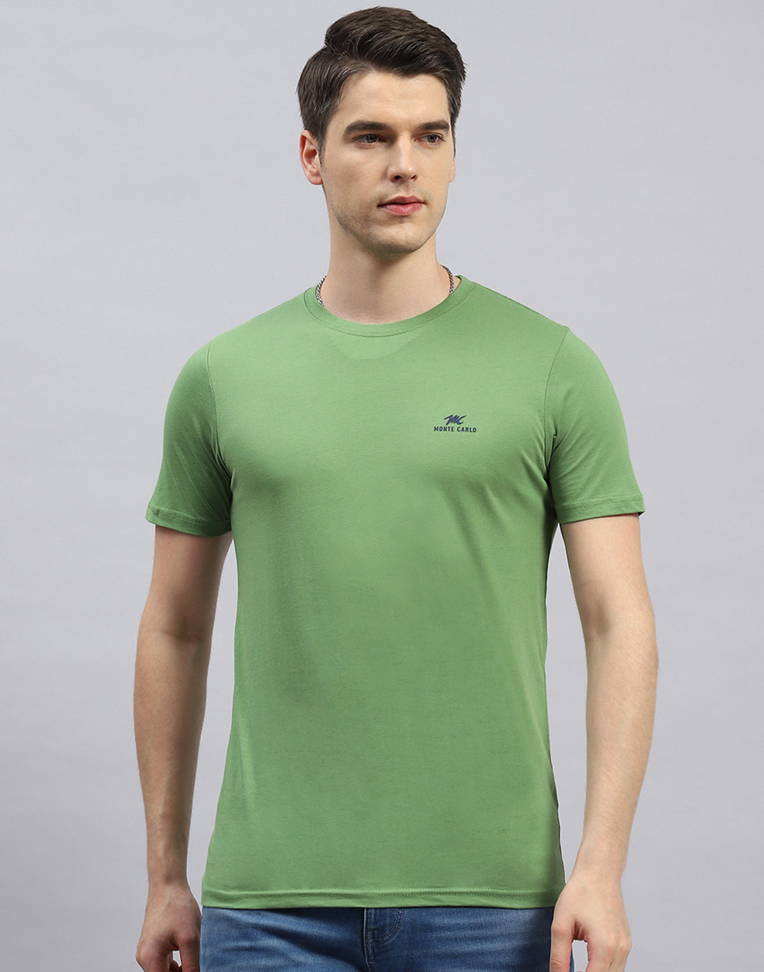 Men Green, Red & Blue Solid Round Neck Half Sleeve T-Shirt (Pack of 3)