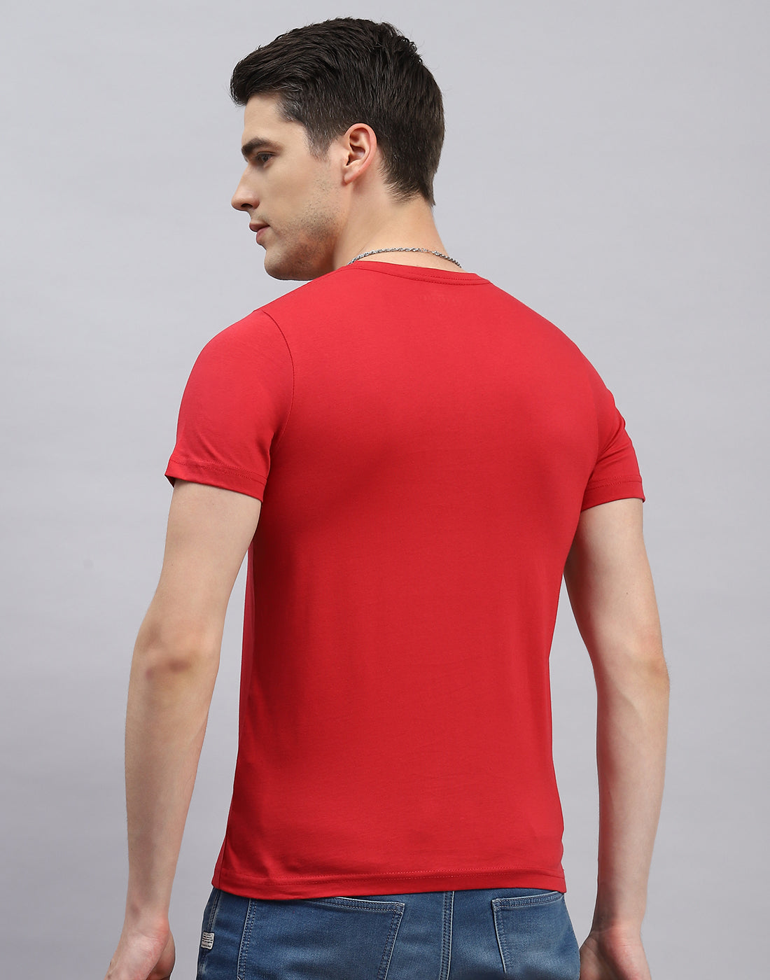 Men Navy Blue, White & Red Solid Round Neck Half Sleeve T-Shirt (Pack of 3)