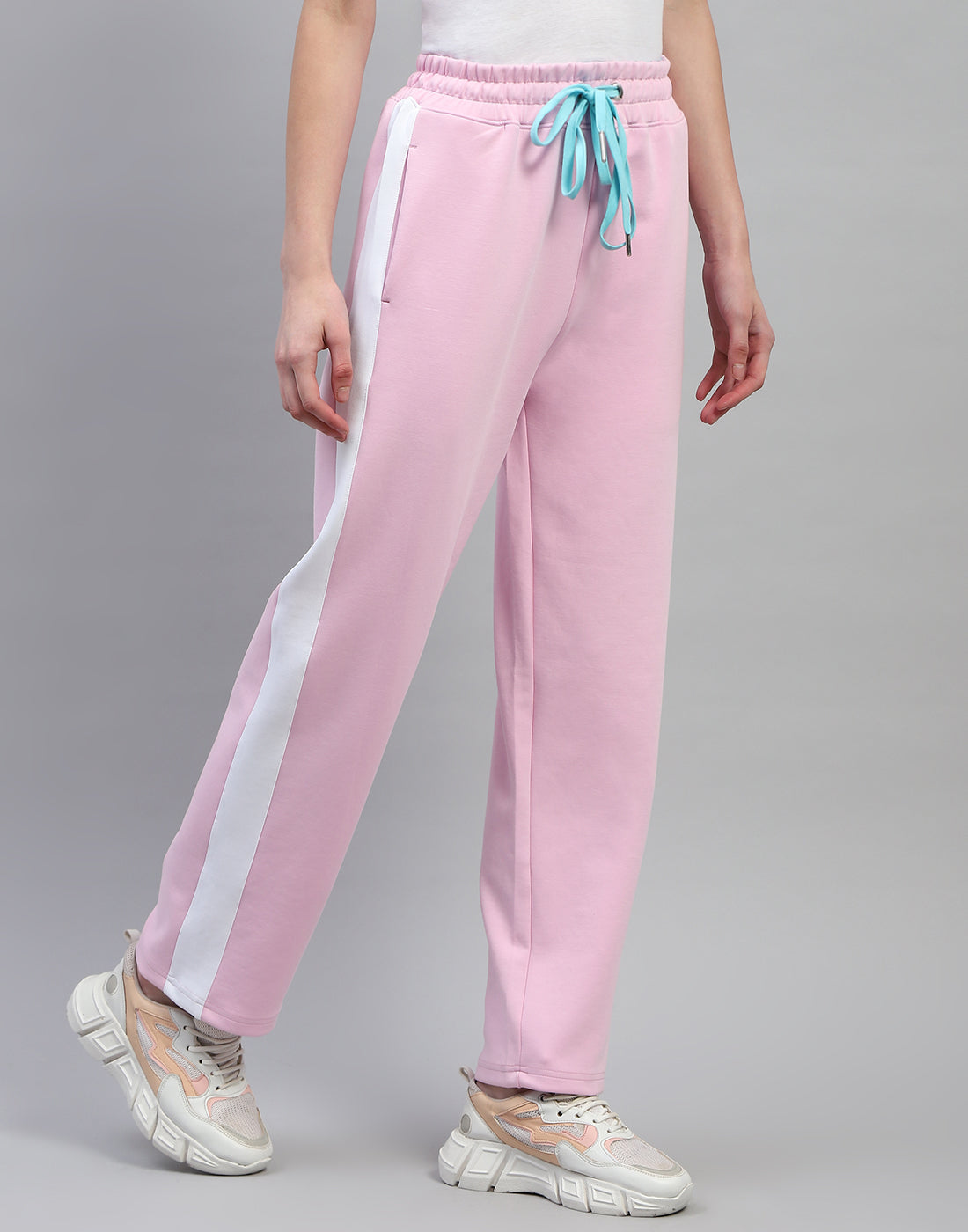 Women Pink Solid Regular Fit Lower