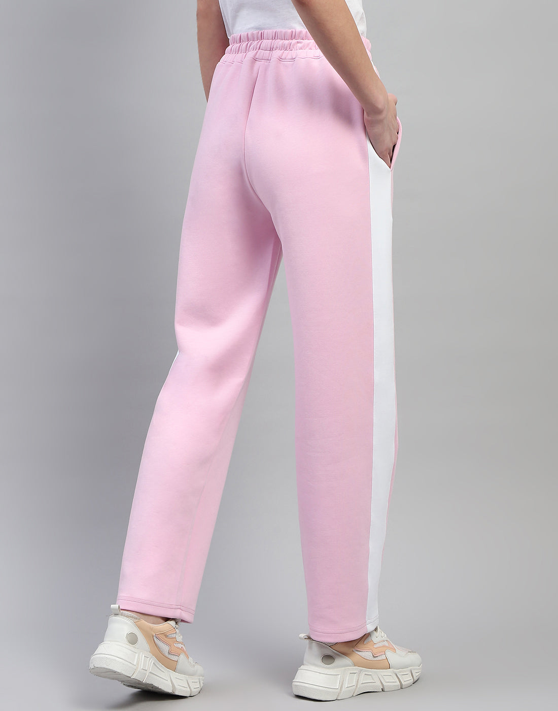 Women Pink Solid Regular Fit Lower