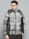 Men Brown Printed Detachable Hood Full Sleeve Jacket