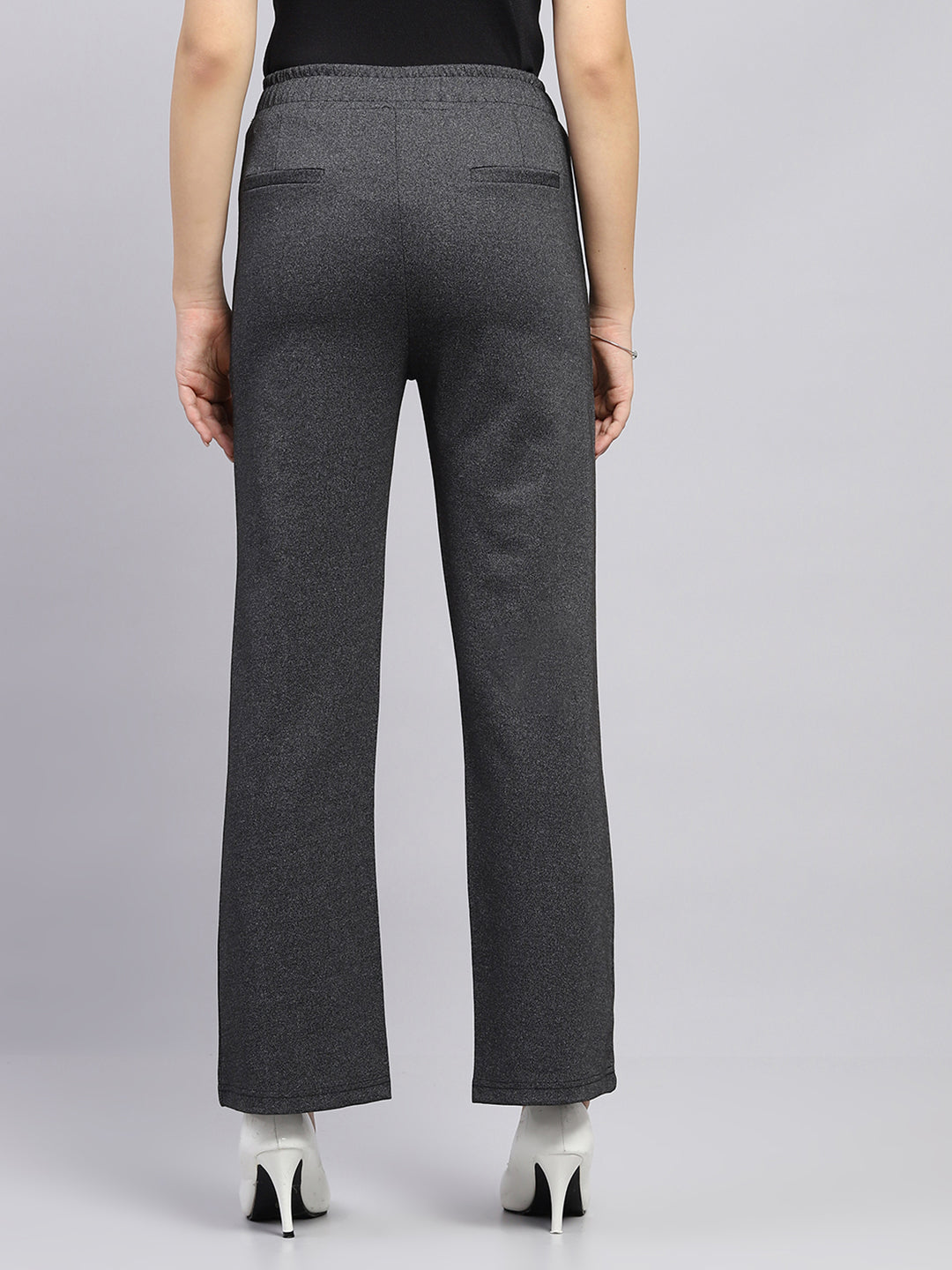 Women Grey Solid   Jegging