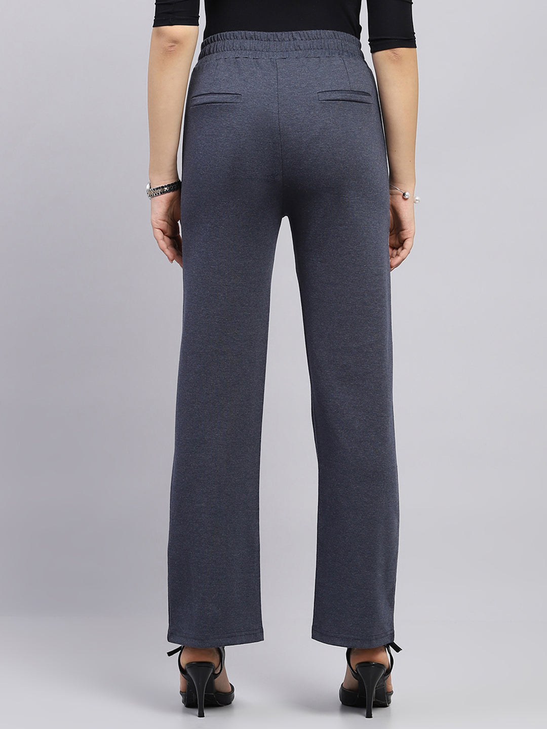 Women Blue Solid   Jegging