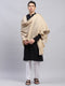 Men Beige Solid Lohi Shawl