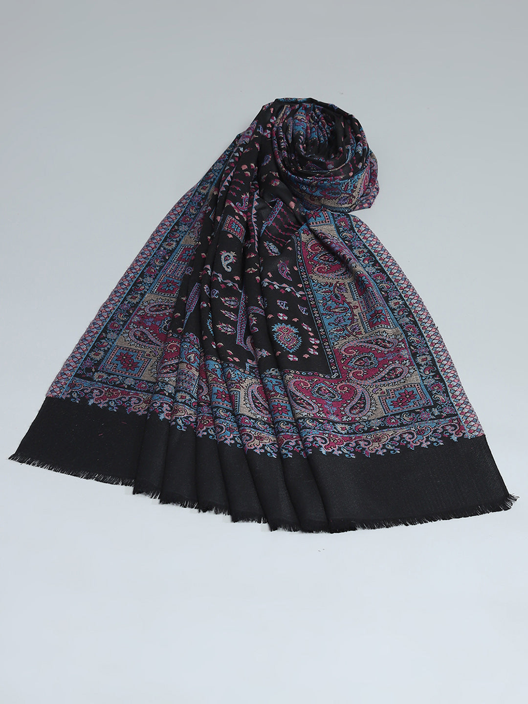 Women Multicolor Self Design Shawl