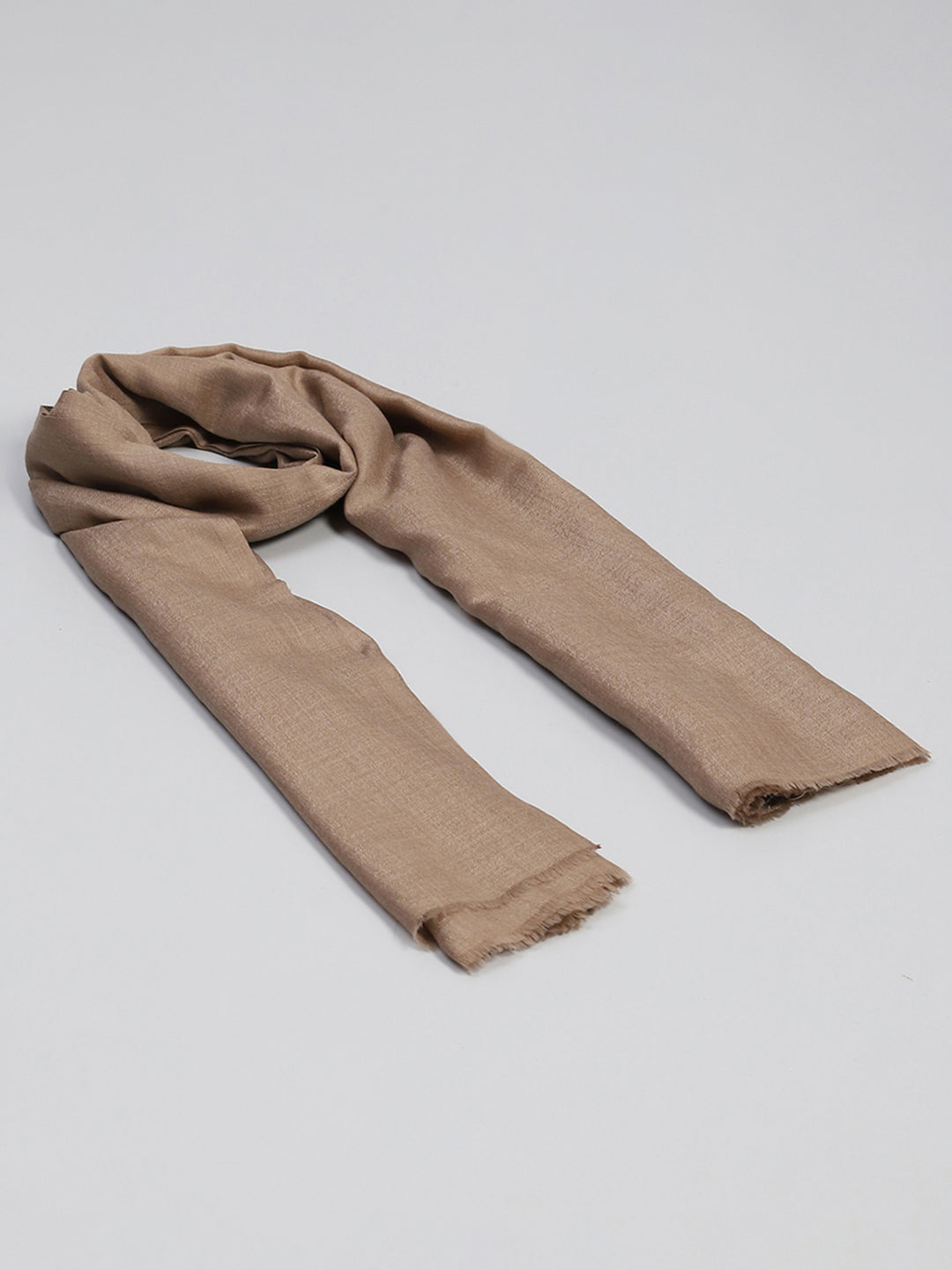 Women Beige Solid Reversible Shawl