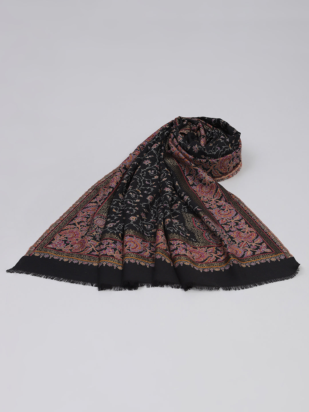 Women Multicolor Self Design Shawl