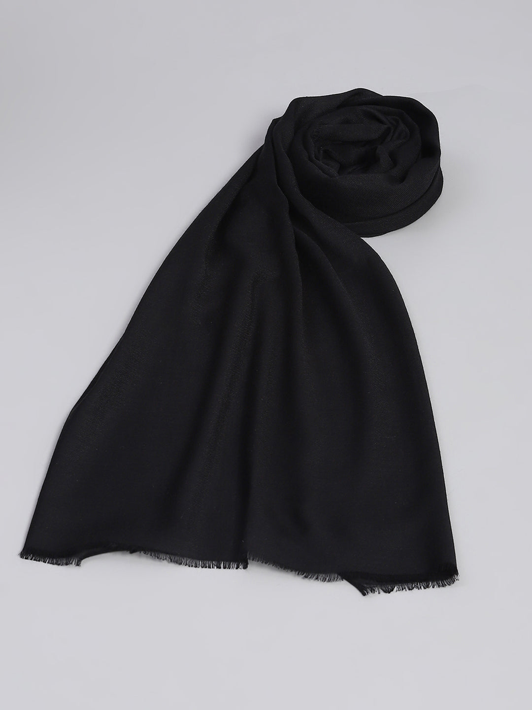 Women Black Solid Stole