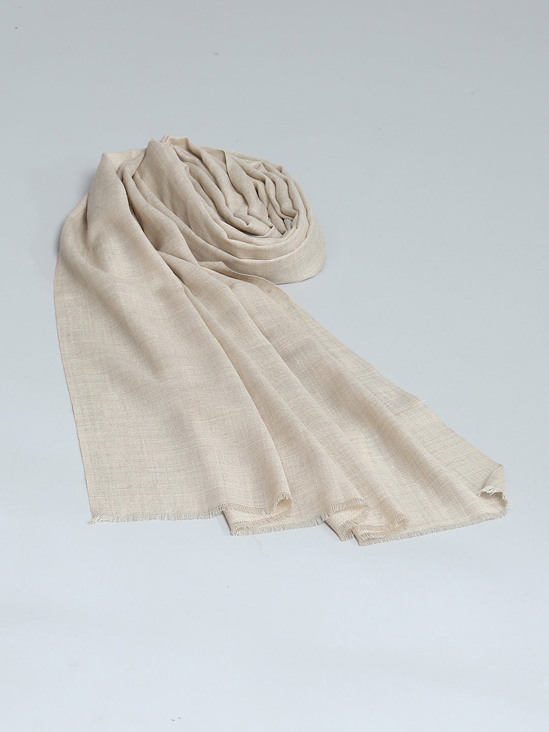 Women Beige Solid Stole