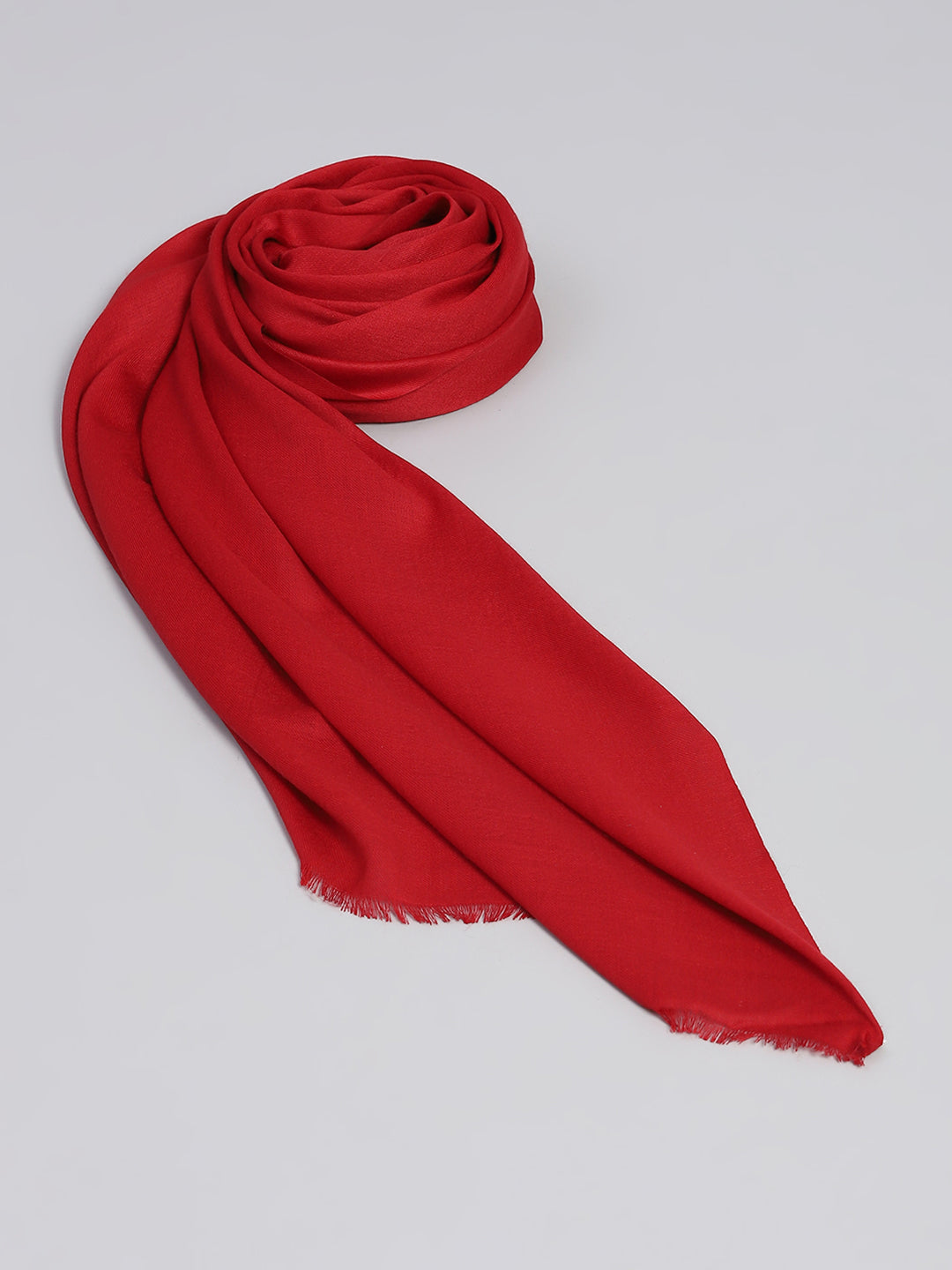 Women Red Solid Stole