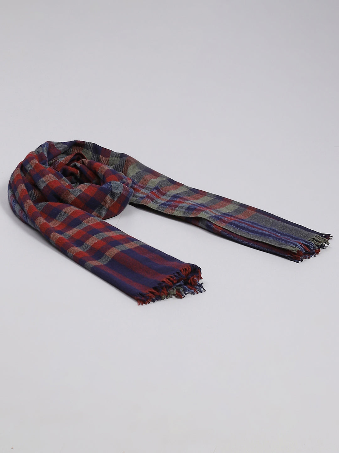 Women Multicolor Check Stole