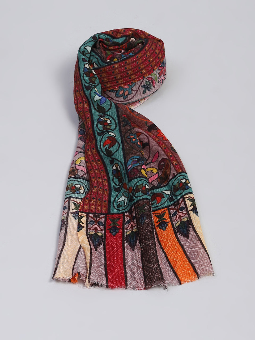 Women Multicolor Self Design Stole