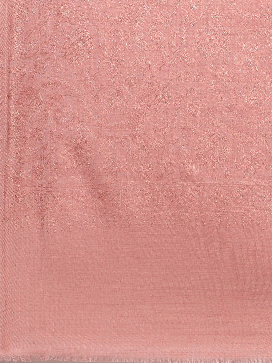 Women Pink Self Design Stole