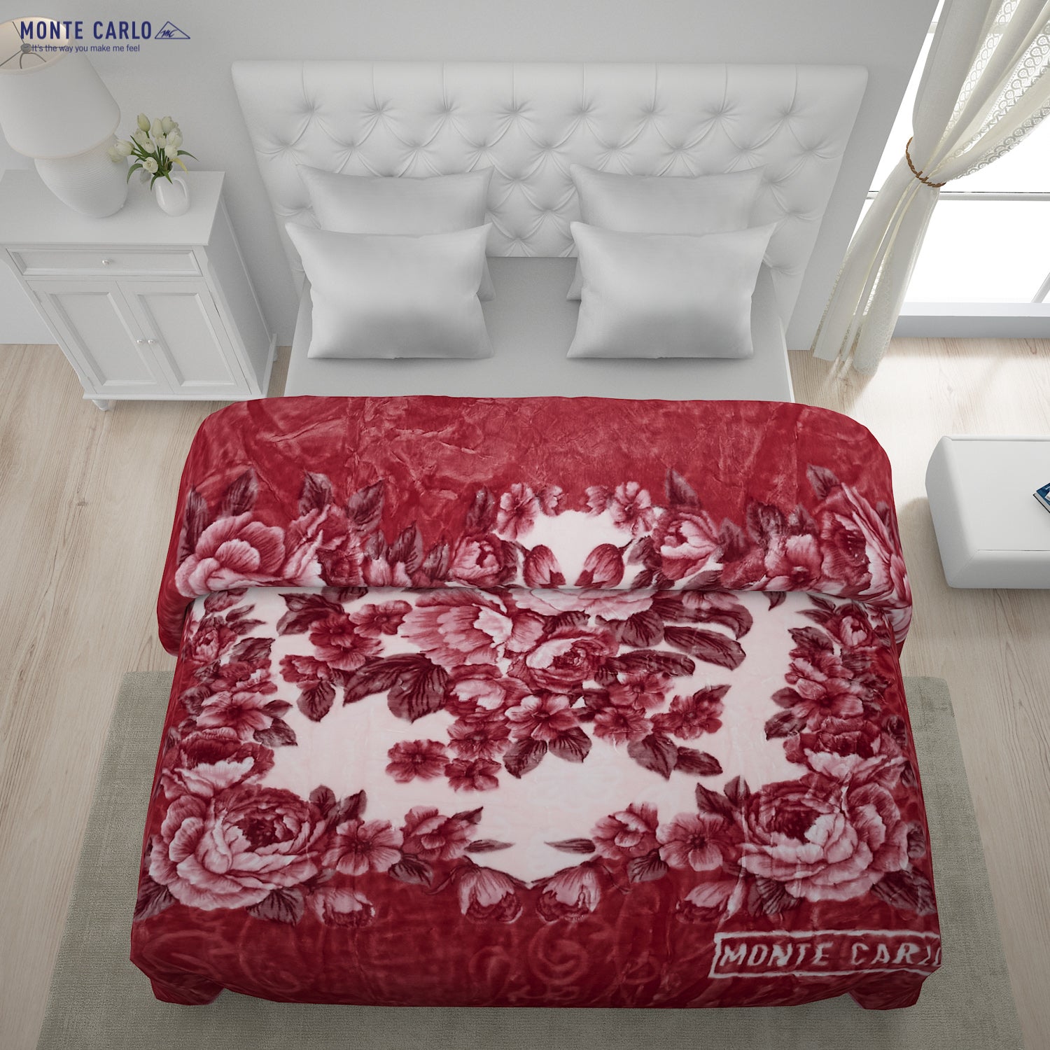 Printed Double Bed Blanket for Heavy Winter -2 Ply