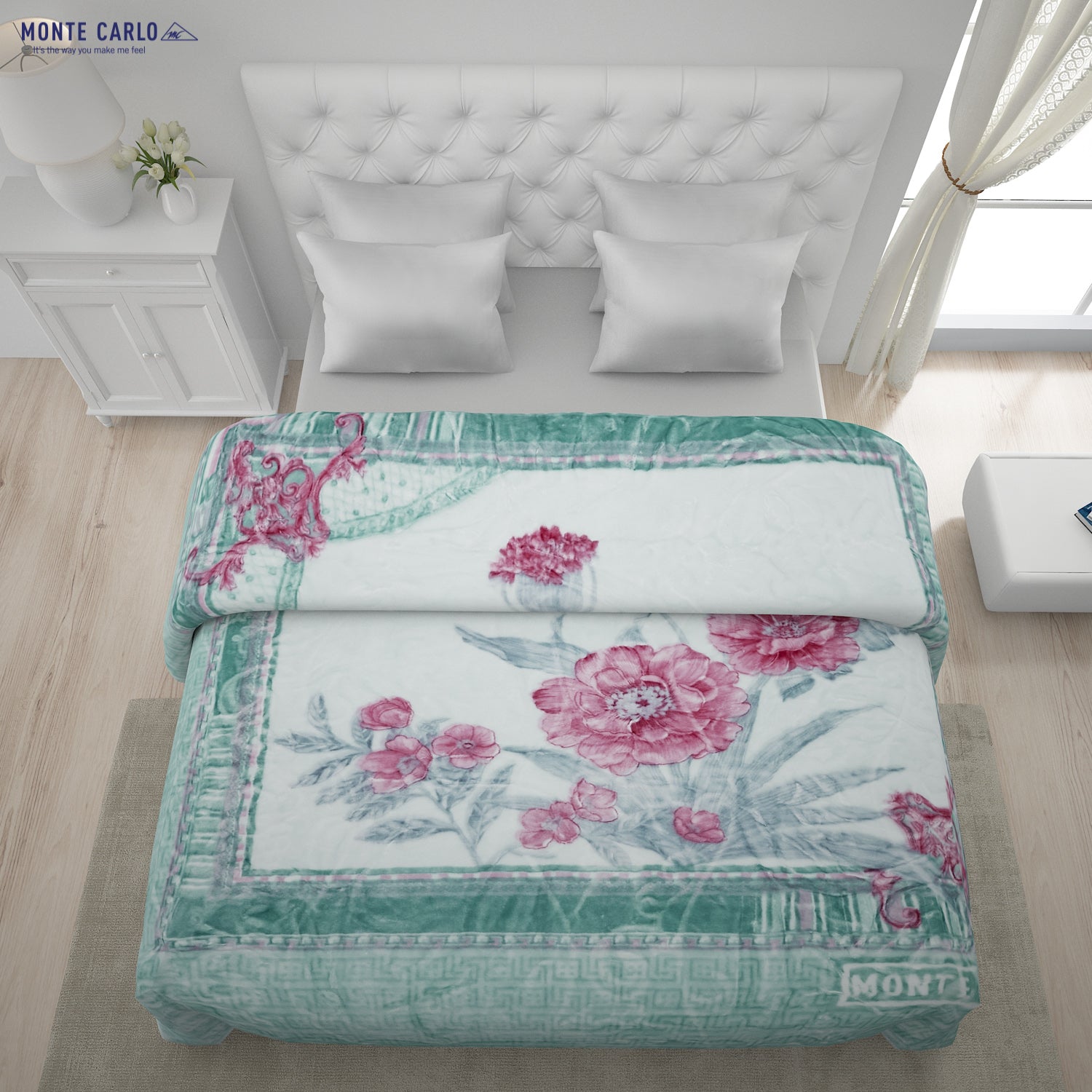 Printed Double Bed Blanket for Heavy Winter -2 Ply