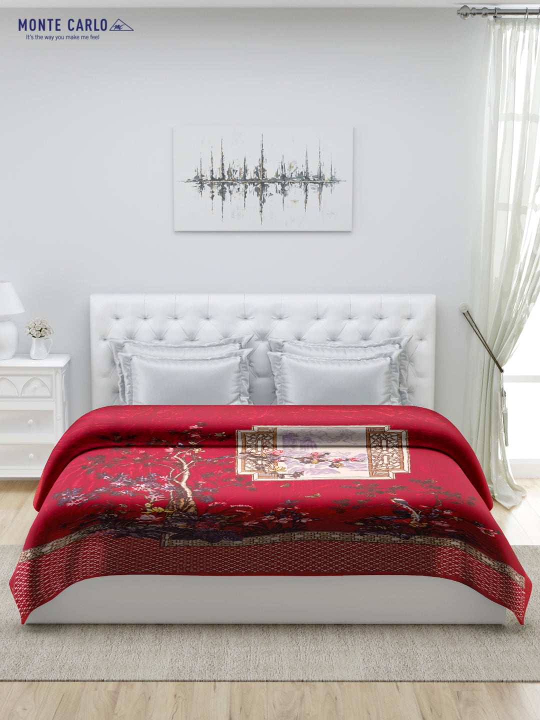 Printed Double Bed Blanket for Heavy Winter -1 Ply