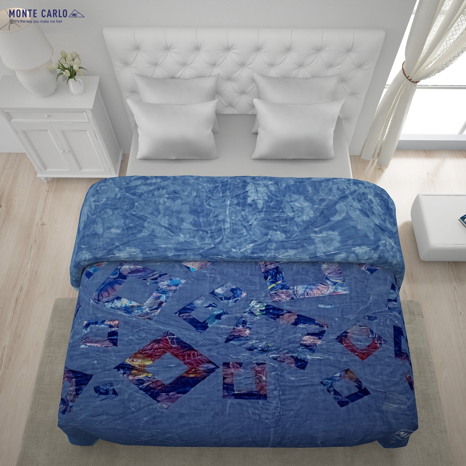 Printed Double Bed Blanket for Heavy Winter -2 Ply