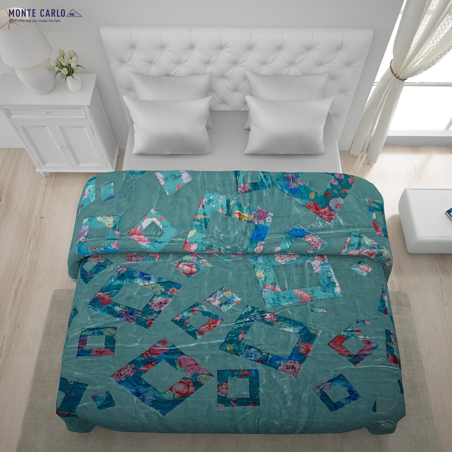 Printed Double Bed Blanket for Heavy Winter -2 Ply