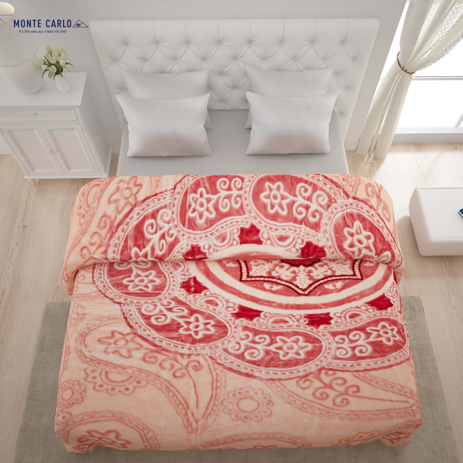 Printed Double Bed Blanket for Heavy Winter -2 Ply