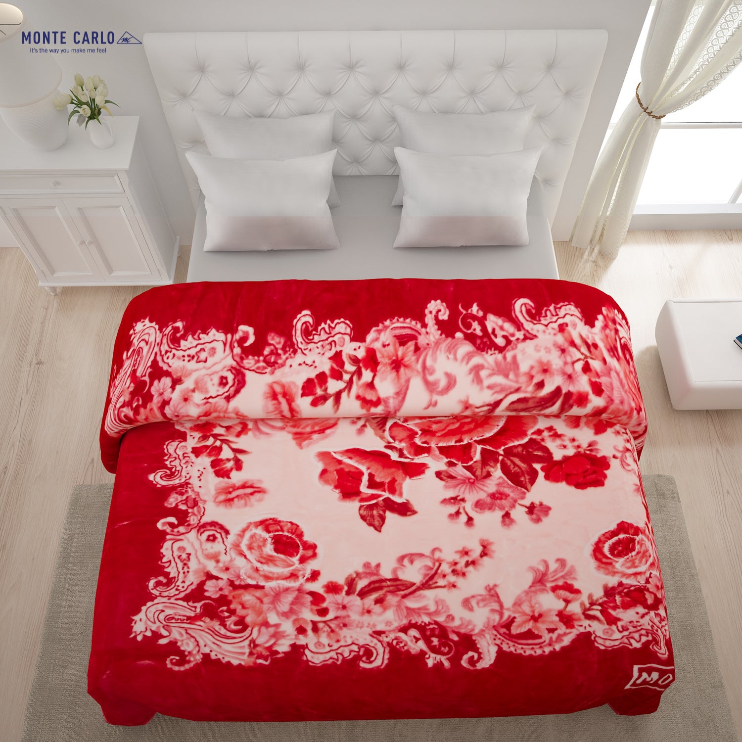 Printed Double Bed Blanket for Heavy Winter -2 Ply