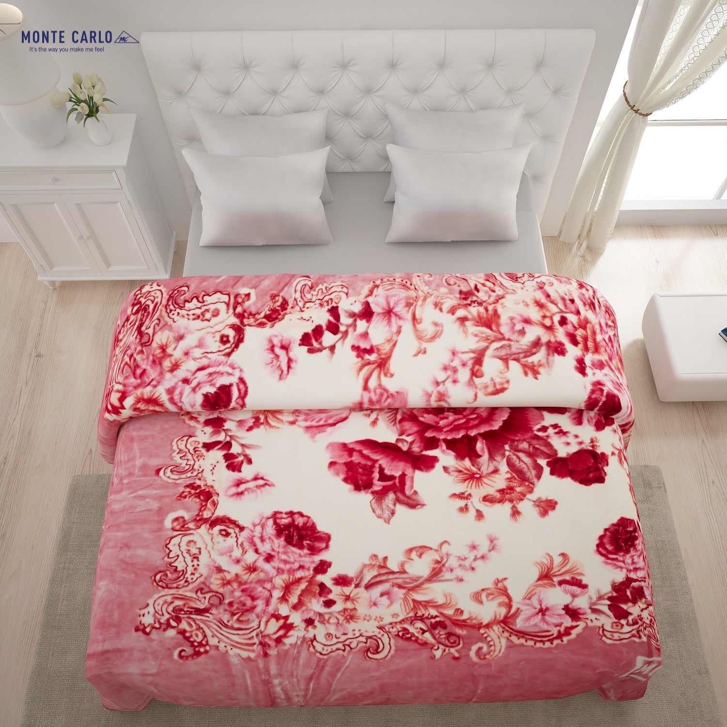 Printed Double Bed Blanket for Heavy Winter -2 Ply