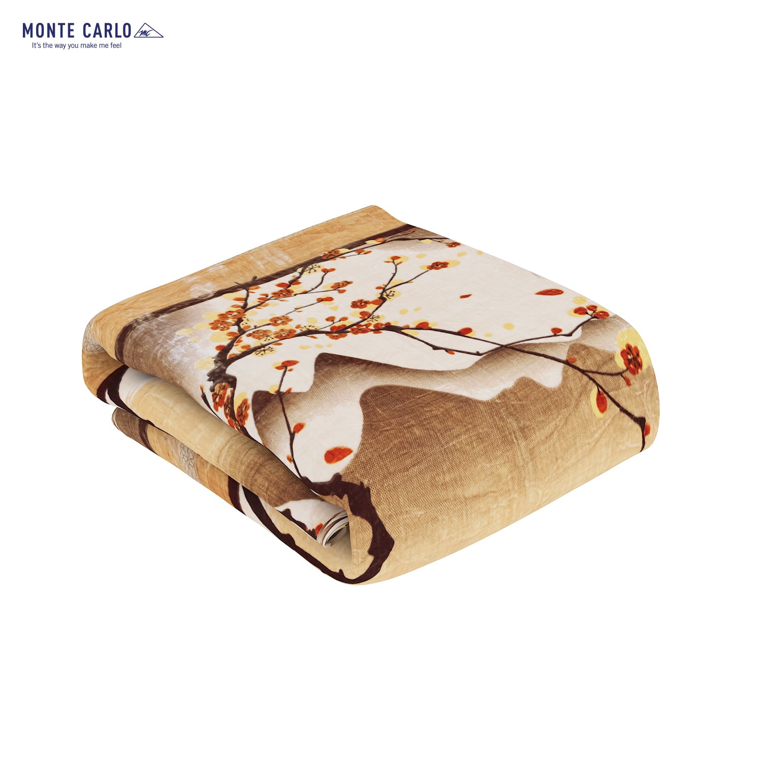 Printed Double Bed Blanket for Mild Winter -1 Ply