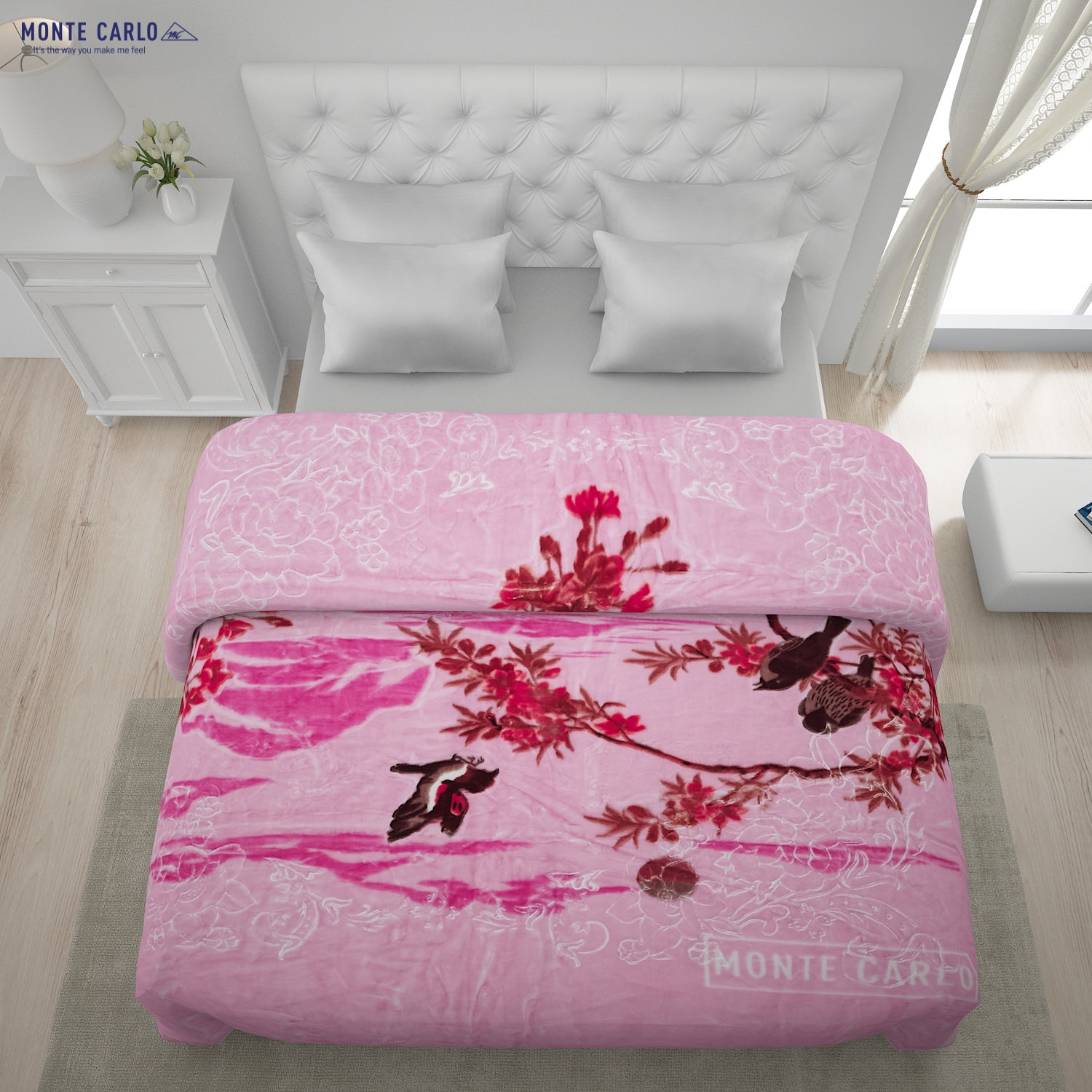 Printed Double Bed Blanket for Heavy Winter -2 Ply